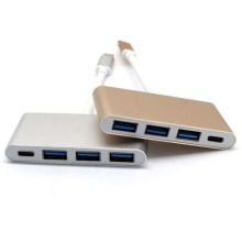 High Quality Multi 4 In 1 Data Transfer Type C to USB 3.0 Hub Cable